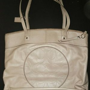 Coach Leather Laura Signature Bag